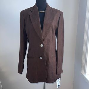 Jennifer Moore linen blazer
